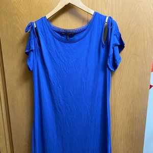 Sexy cold shoulder high low hem dress WHBM